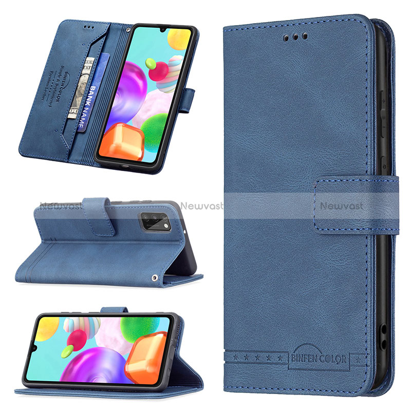 Leather Case Stands Flip Cover Holder B05F for Samsung Galaxy A41