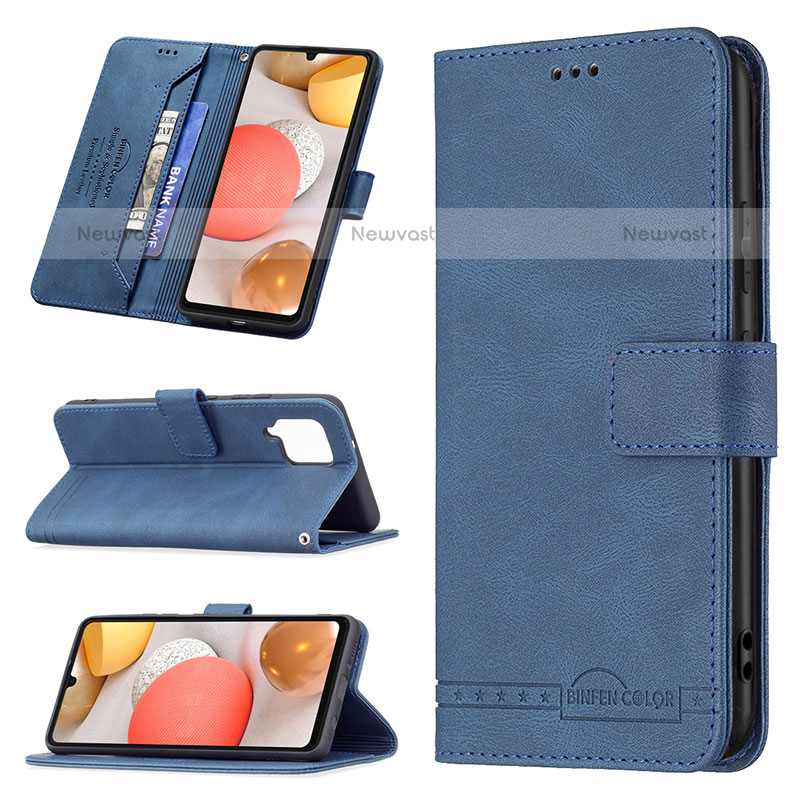 Leather Case Stands Flip Cover Holder B05F for Samsung Galaxy A42 5G