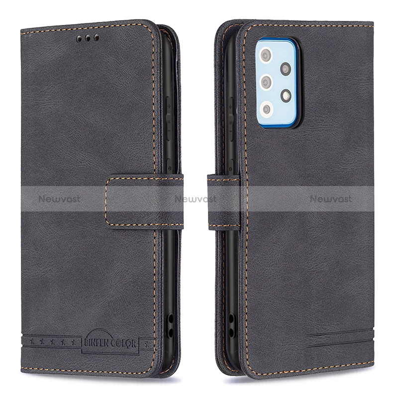 Leather Case Stands Flip Cover Holder B05F for Samsung Galaxy A52 5G