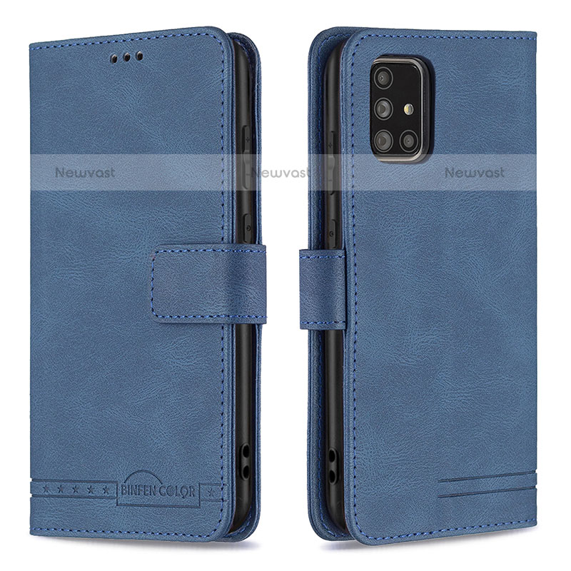 Leather Case Stands Flip Cover Holder B05F for Samsung Galaxy A71 4G A715