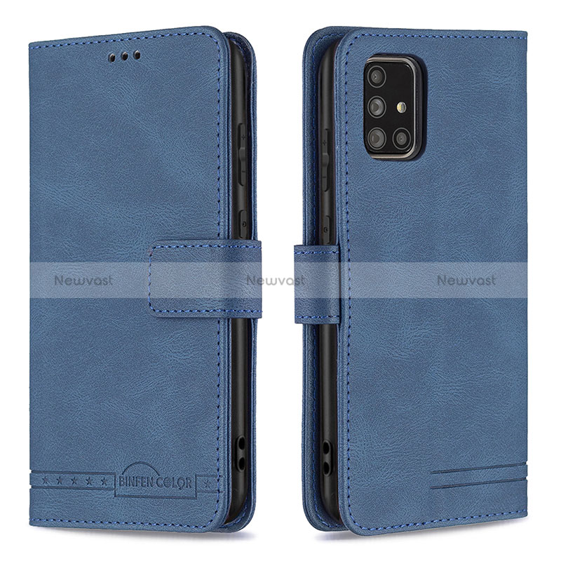 Leather Case Stands Flip Cover Holder B05F for Samsung Galaxy A71 5G