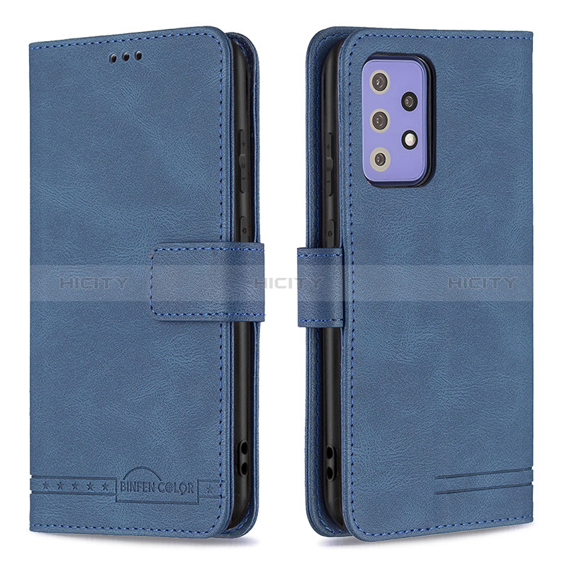 Leather Case Stands Flip Cover Holder B05F for Samsung Galaxy A72 5G