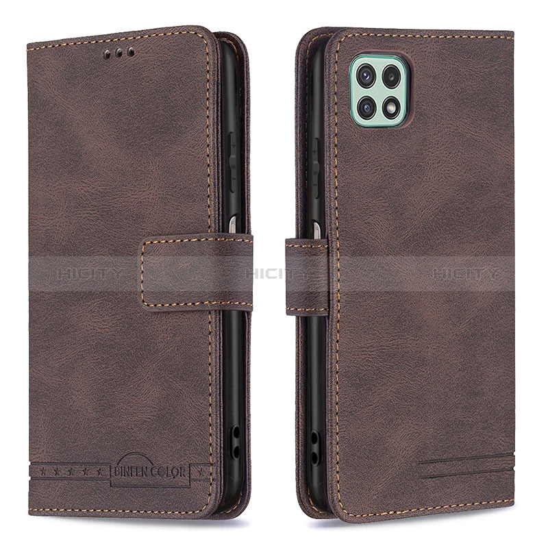 Leather Case Stands Flip Cover Holder B05F for Samsung Galaxy F42 5G