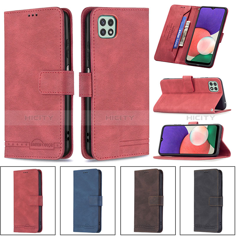 Leather Case Stands Flip Cover Holder B05F for Samsung Galaxy F42 5G