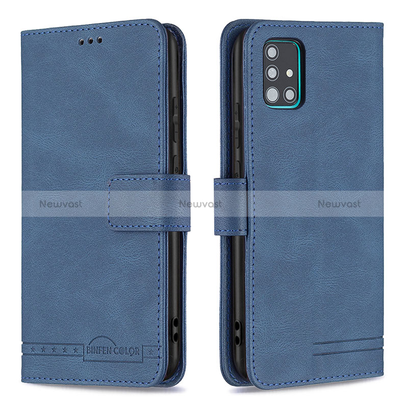 Leather Case Stands Flip Cover Holder B05F for Samsung Galaxy M40S