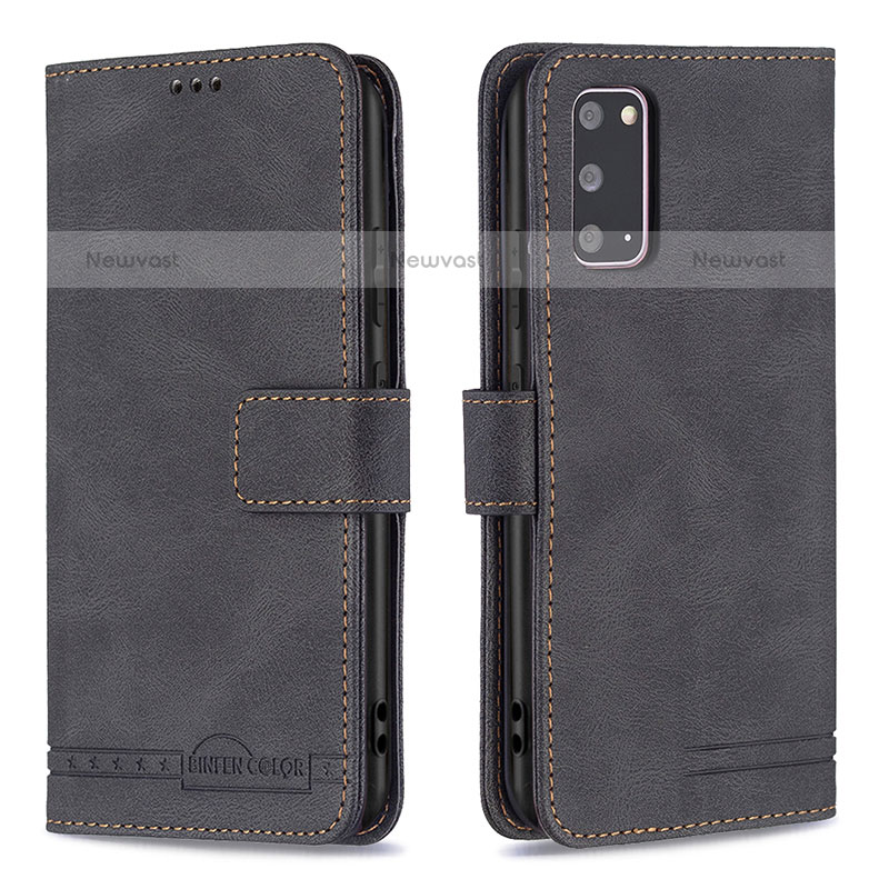 Leather Case Stands Flip Cover Holder B05F for Samsung Galaxy S20