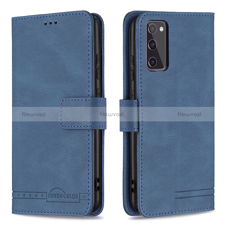 Leather Case Stands Flip Cover Holder B05F for Samsung Galaxy S20 FE (2022) 5G