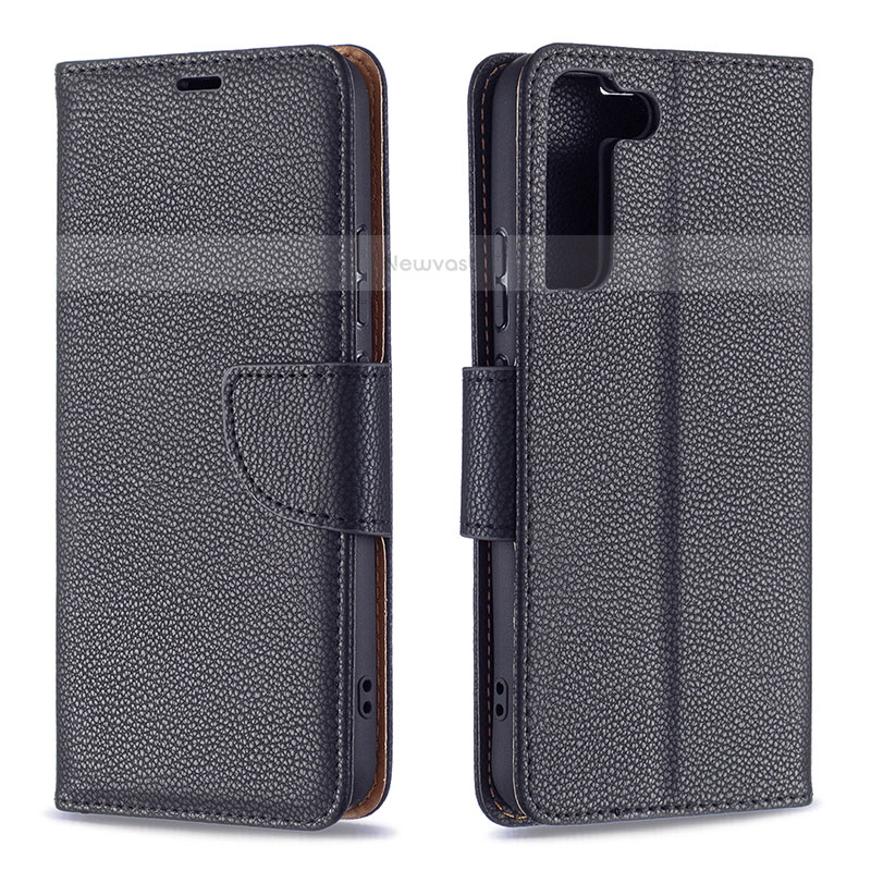 Leather Case Stands Flip Cover Holder B05F for Samsung Galaxy S22 5G