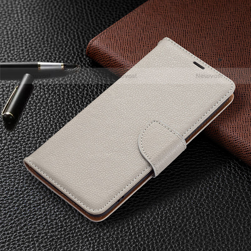 Leather Case Stands Flip Cover Holder B05F for Samsung Galaxy S23 5G