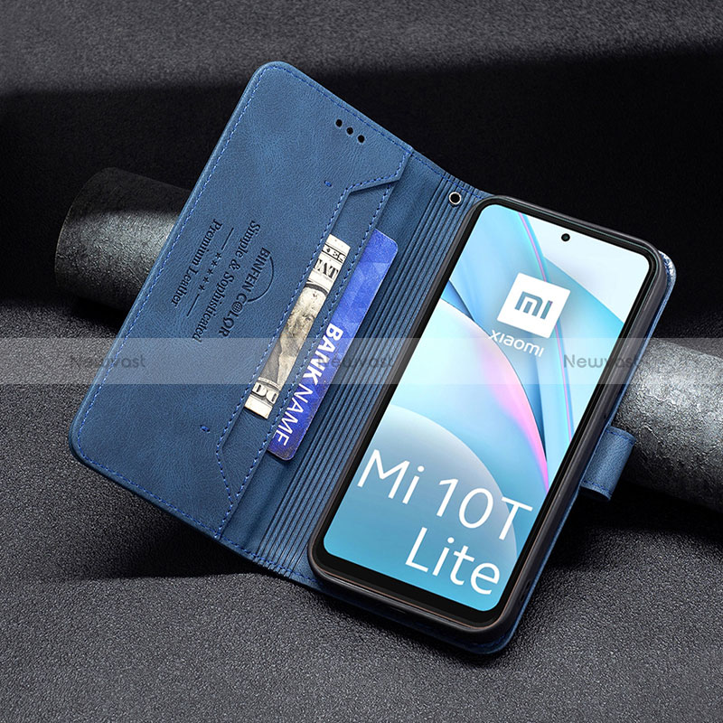 Leather Case Stands Flip Cover Holder B05F for Xiaomi Mi 10i 5G