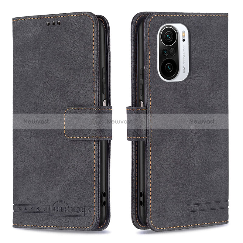 Leather Case Stands Flip Cover Holder B05F for Xiaomi Mi 11i 5G