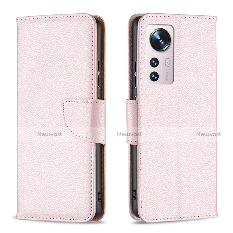 Leather Case Stands Flip Cover Holder B05F for Xiaomi Mi 12 5G