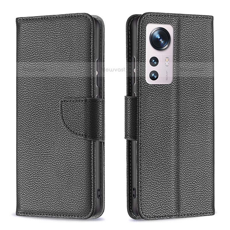 Leather Case Stands Flip Cover Holder B05F for Xiaomi Mi 12 Pro 5G