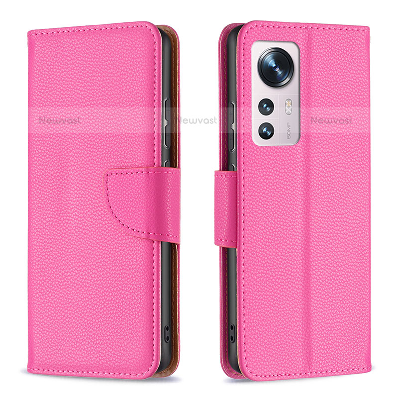 Leather Case Stands Flip Cover Holder B05F for Xiaomi Mi 12 Pro 5G