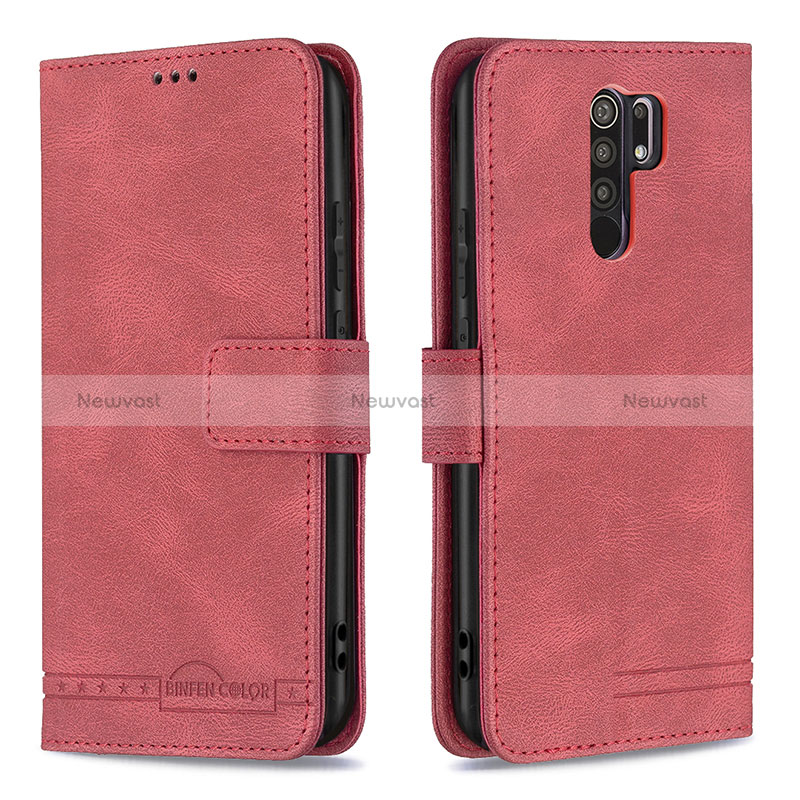 Leather Case Stands Flip Cover Holder B05F for Xiaomi Poco M2