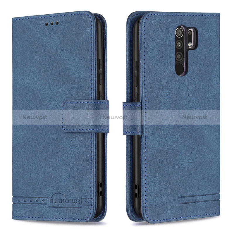 Leather Case Stands Flip Cover Holder B05F for Xiaomi Poco M2