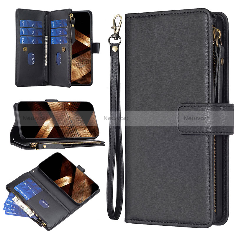 Leather Case Stands Flip Cover Holder B05F for Xiaomi Redmi 12 4G