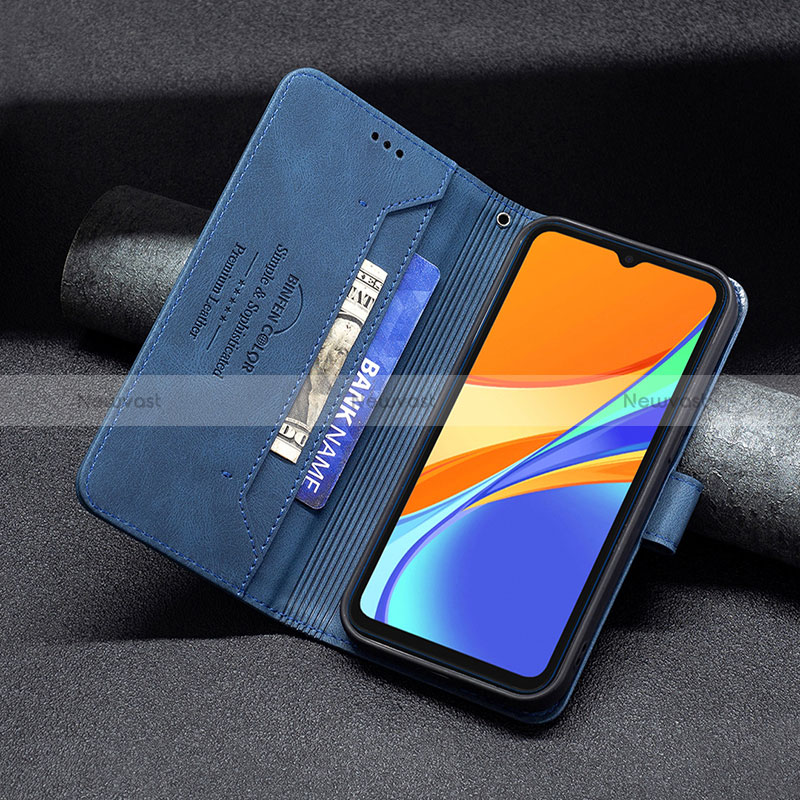 Leather Case Stands Flip Cover Holder B05F for Xiaomi Redmi 9 Activ