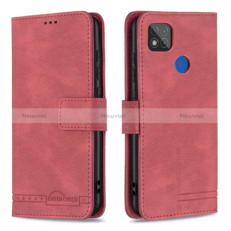 Leather Case Stands Flip Cover Holder B05F for Xiaomi Redmi 9 Activ