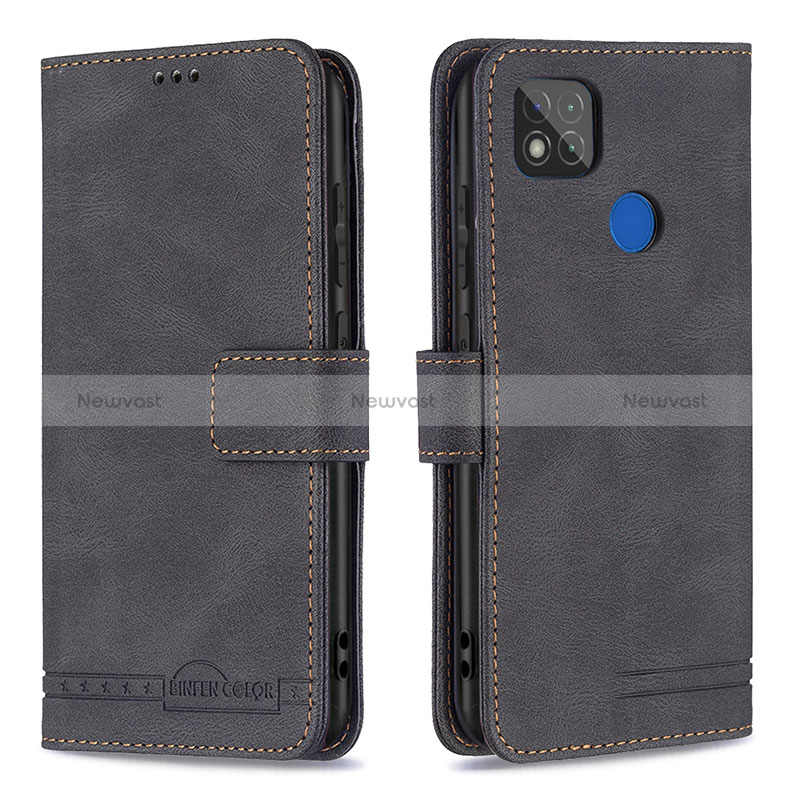 Leather Case Stands Flip Cover Holder B05F for Xiaomi Redmi 9 Activ