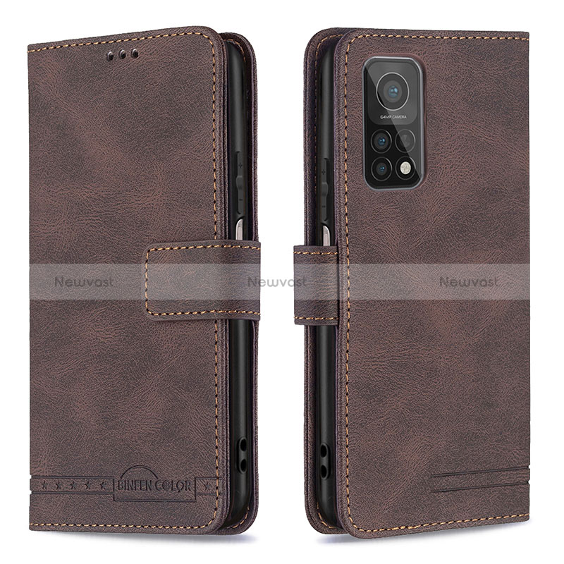 Leather Case Stands Flip Cover Holder B05F for Xiaomi Redmi K30S 5G