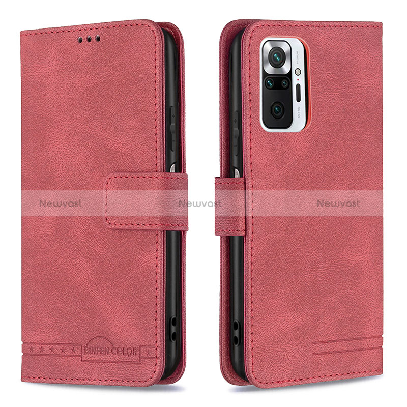 Leather Case Stands Flip Cover Holder B05F for Xiaomi Redmi Note 10 Pro Max