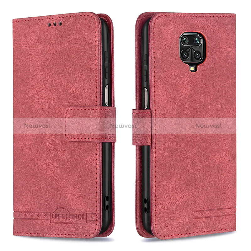 Leather Case Stands Flip Cover Holder B05F for Xiaomi Redmi Note 9S