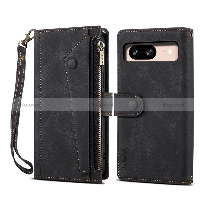 Leather Case Stands Flip Cover Holder B05S for Google Pixel 8 5G