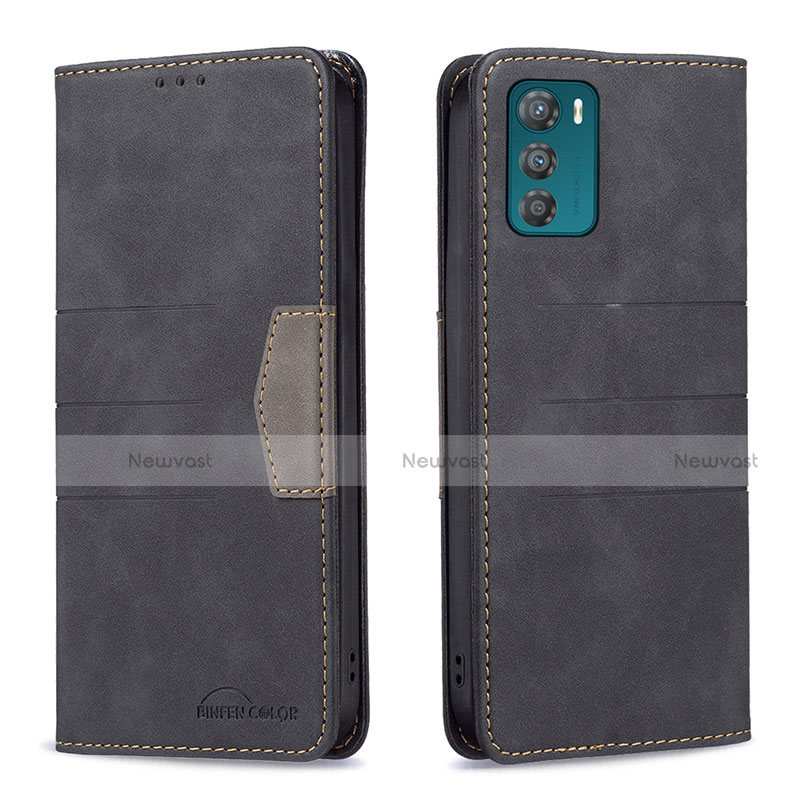 Leather Case Stands Flip Cover Holder B06F for Motorola Moto G42