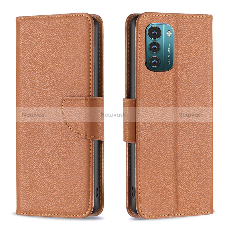 Leather Case Stands Flip Cover Holder B06F for Nokia G21