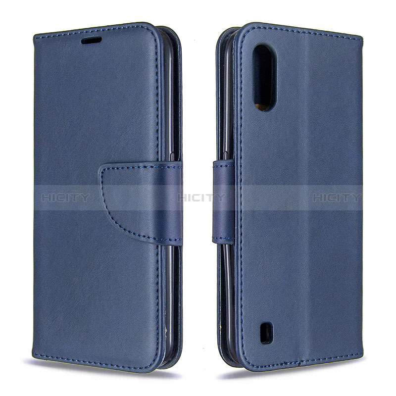 Leather Case Stands Flip Cover Holder B06F for Samsung Galaxy A01 SM-A015