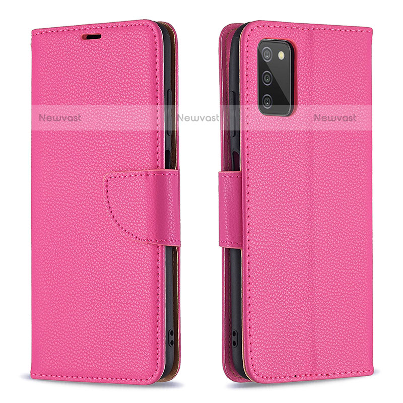 Leather Case Stands Flip Cover Holder B06F for Samsung Galaxy A02s