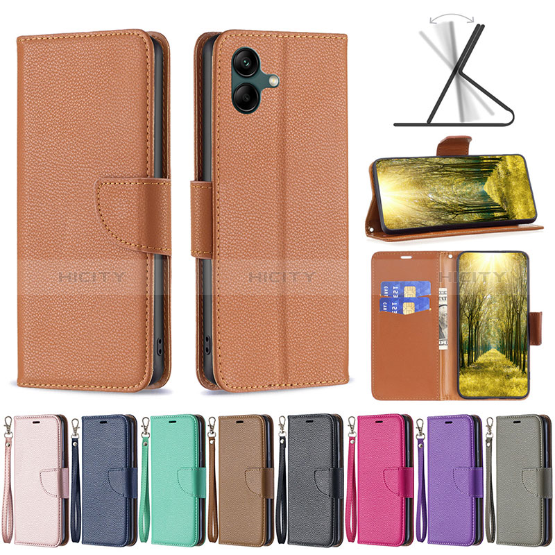 Leather Case Stands Flip Cover Holder B06F for Samsung Galaxy A04E