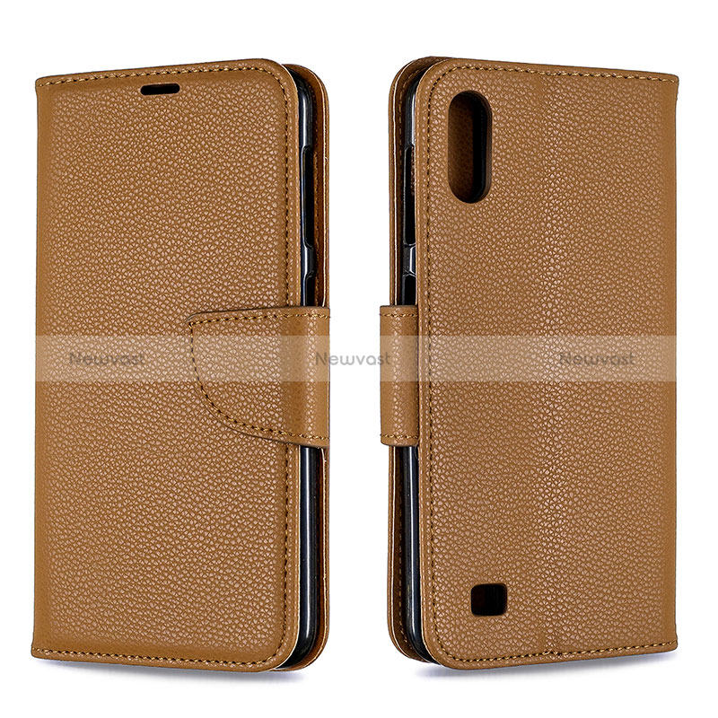 Leather Case Stands Flip Cover Holder B06F for Samsung Galaxy A10