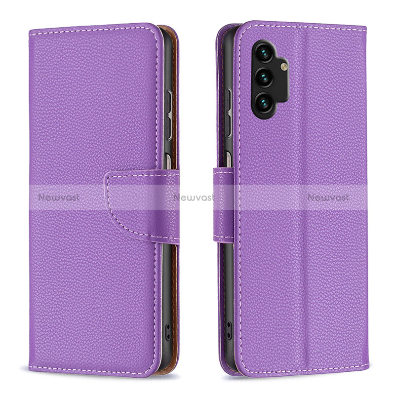 Leather Case Stands Flip Cover Holder B06F for Samsung Galaxy A13 4G