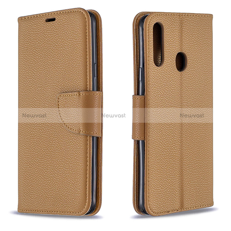 Leather Case Stands Flip Cover Holder B06F for Samsung Galaxy A20s