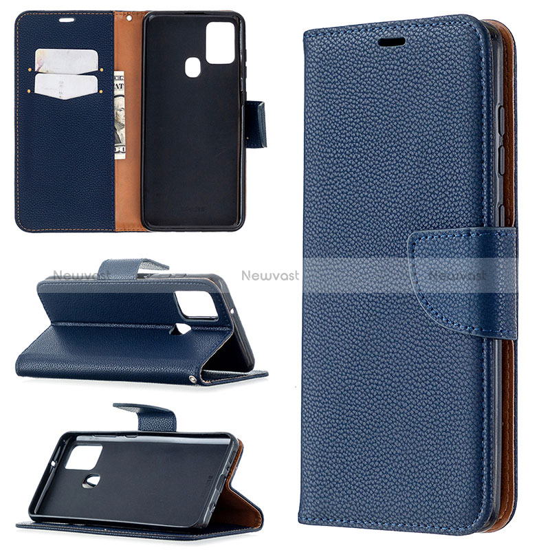 Leather Case Stands Flip Cover Holder B06F for Samsung Galaxy A21s