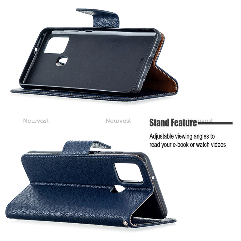 Leather Case Stands Flip Cover Holder B06F for Samsung Galaxy A21s