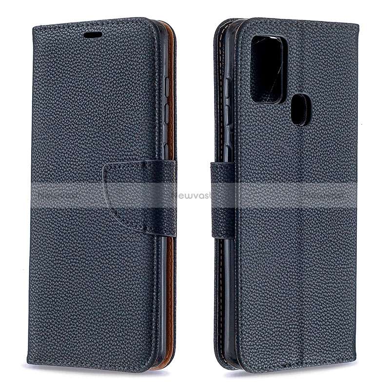 Leather Case Stands Flip Cover Holder B06F for Samsung Galaxy A21s