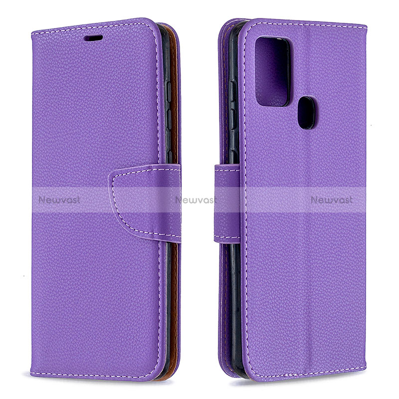 Leather Case Stands Flip Cover Holder B06F for Samsung Galaxy A21s