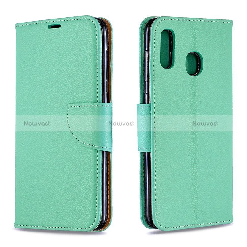 Leather Case Stands Flip Cover Holder B06F for Samsung Galaxy A30