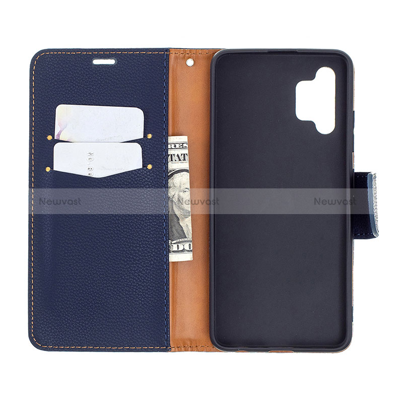 Leather Case Stands Flip Cover Holder B06F for Samsung Galaxy A32 4G