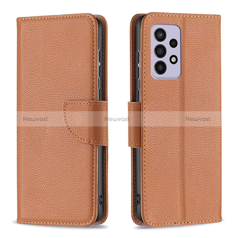 Leather Case Stands Flip Cover Holder B06F for Samsung Galaxy A33 5G