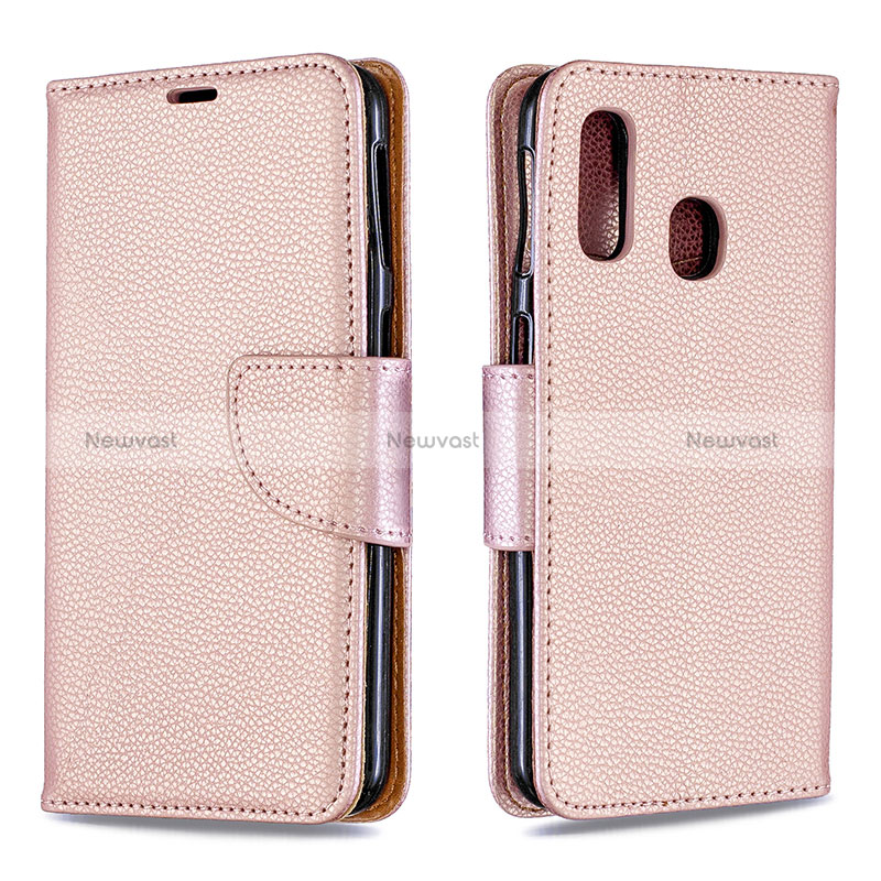 Leather Case Stands Flip Cover Holder B06F for Samsung Galaxy A40