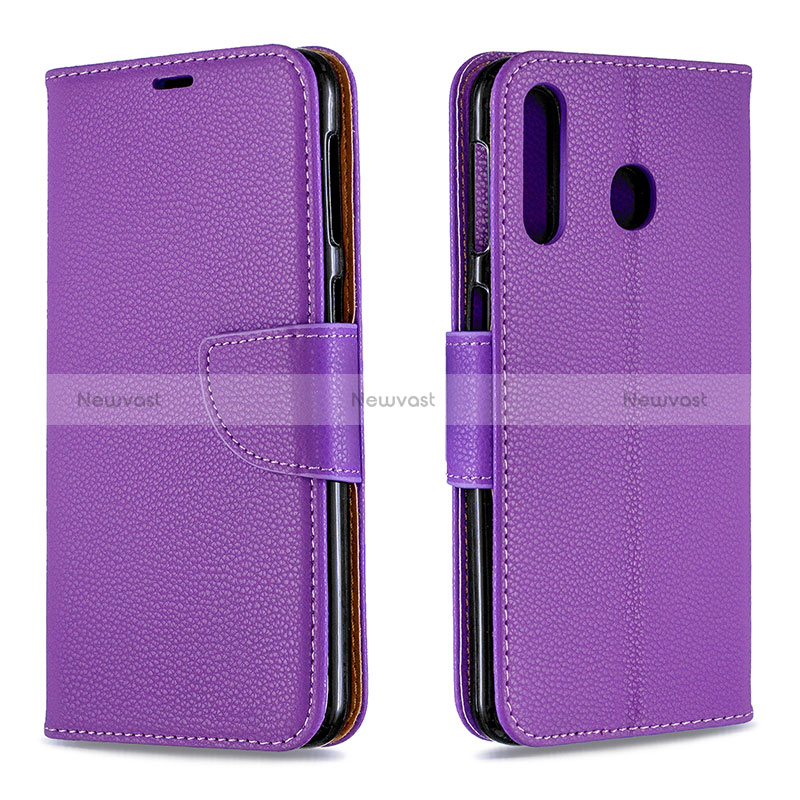 Leather Case Stands Flip Cover Holder B06F for Samsung Galaxy A40s