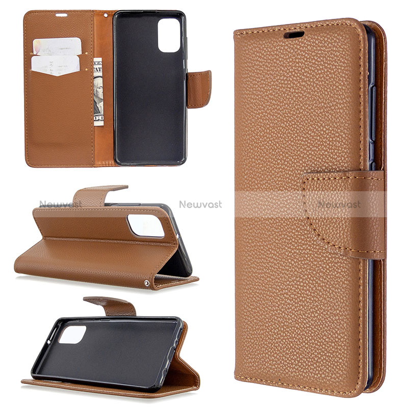 Leather Case Stands Flip Cover Holder B06F for Samsung Galaxy A41