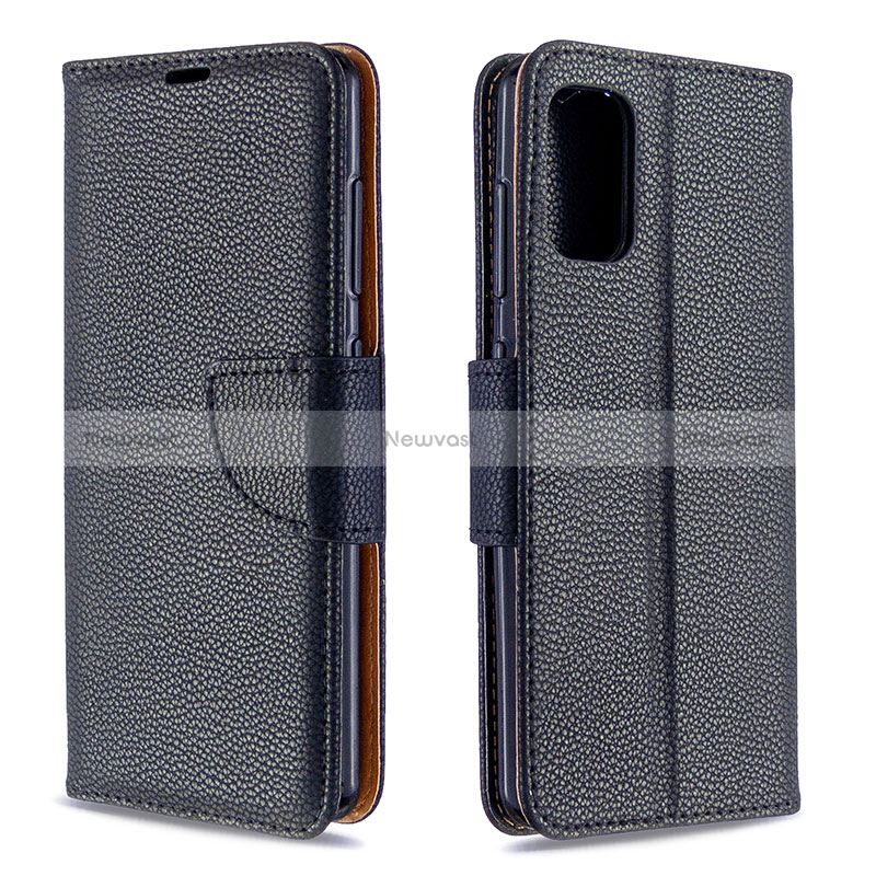 Leather Case Stands Flip Cover Holder B06F for Samsung Galaxy A41