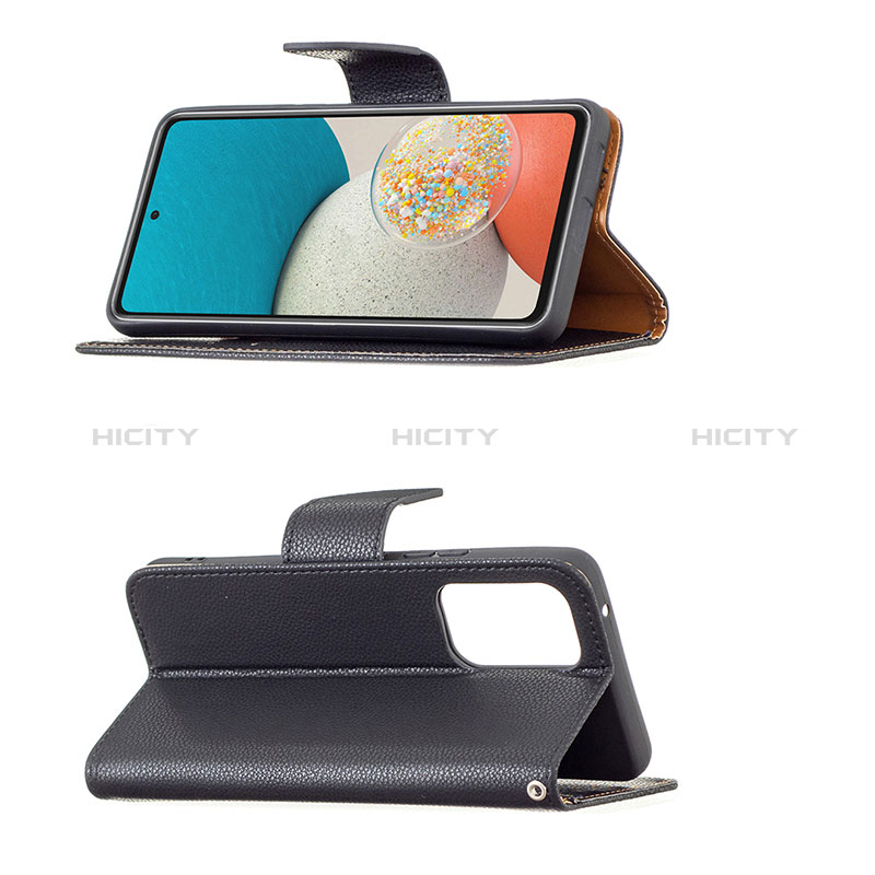 Leather Case Stands Flip Cover Holder B06F for Samsung Galaxy A53 5G