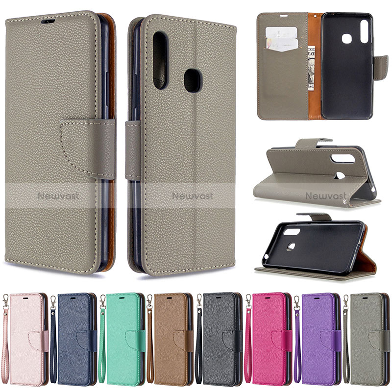 Leather Case Stands Flip Cover Holder B06F for Samsung Galaxy A70E