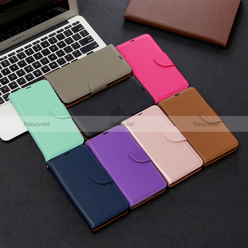 Leather Case Stands Flip Cover Holder B06F for Samsung Galaxy A70E